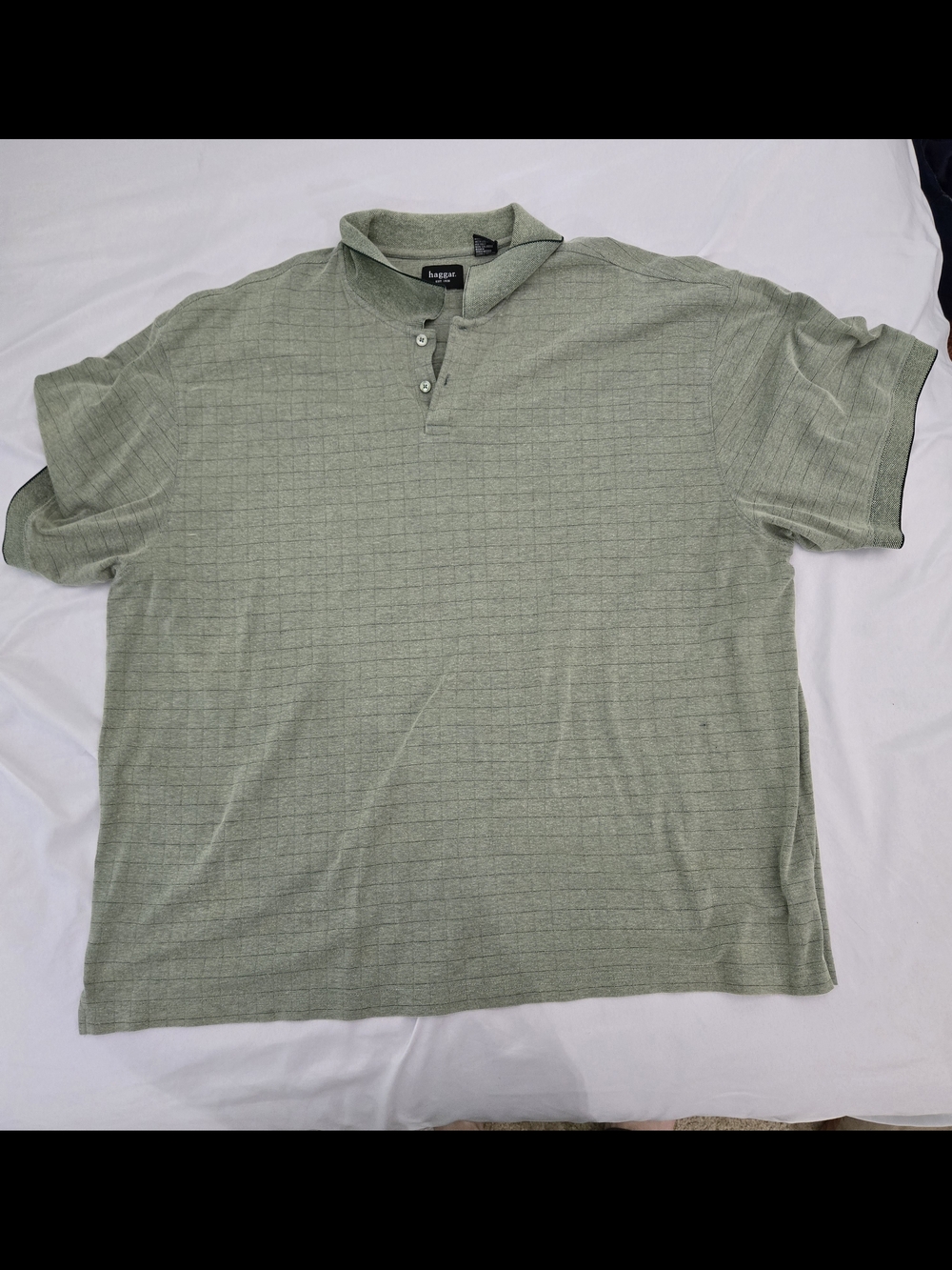 Haggar Men's Polo Shirt in Sage Green